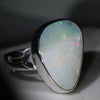 Natrual Boulder Opal  Adjustable Ring Size Silver Ring