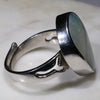 Natrual Boulder Opal  Adjustable Ring Size Silver Ring
