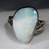 Natrual Boulder Opal  Adjustable Ring Size Silver Ring