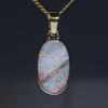 Natural Australian  Boulder Opal Gold Pendant