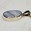 Natural Australian  Boulder Opal Gold Pendant