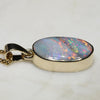 Natural Australian  Boulder Opal Gold Pendant