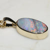 Natural Australian  Boulder Opal Gold Pendant