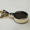 Natural Australian Boulder  Opal  and Diamond  Gold Pendant