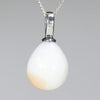 Natural Australian Boulder Opal Silver Pendant