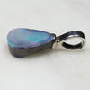 Natural Australian Solid Boulder Opal Pendant