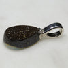 Silver Solid Opal Pendant Rear View