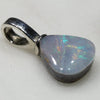 Natural Australian Solid Boulder Opal Pendant