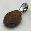 Australian Boulder Opal Silver Pendant with Silver Chain (10mm x 7.5mm) Code-SD62