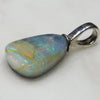 Australian Boulder Opal  Silver Pendant with Silver Chain (12mm x 9mm)  Code-SD104