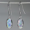 Natural Australian Black Crystal  Opal  Silver Earring Code-SE511
