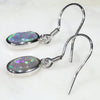 Natural Australian Black Crystal  Opal  Silver Earring Code-SE511