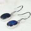 Natural Australian Black Opal  Silver Earring Code-SE512