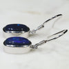 Natural Australian Black Opal  Silver Earring Code-SE512