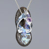 Natural Australian Boulder Opal Pendant