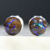 Silver Opal Studs