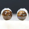 Australian Boulder Opal Matrix Silver Earring Studs Code-SE242