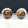 Australian Boulder Opal Matrix Silver Earring Studs Code-SE242
