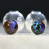 Australian Opal Earrings in Silver