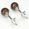 Australian Boulder Opal Matrix Silver Earring Studs Code-SE238