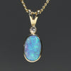 Australian Boulder Opal and Diamond 18k Gold Pendant Code -GPA147 NZ