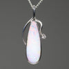 White Gold Opal Pendant 