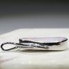 Natural White Australian Boulder  Opal  and Diamond 18k  White Gold Pendant Code -GP700
