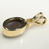Natural Australian Boulder Opal and Diamond 18k Gold Pendant Code -GPA147