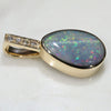 Opal Birthstone Pendant Side View