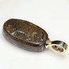Opalized Wood Pendant Rear View