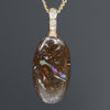 Fossilized Opal with natural Diamonds 