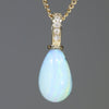 Turquoise Blue Birthstone opal Pendant