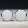 Natural Australian White  Opal  Silver Stud Earring Code -SE287