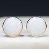 Natural Australian White  Opal  Silver Stud Earring Code -SE287