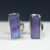Silver Opal Studs