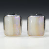Sterling Silver Opal Earrings Studs