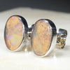 Australian Boulder Opal  Silver Stud Earring (11mm x 8mm) Code -SE498
