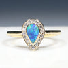 size 6 opal gold ring