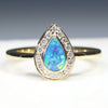 Queensland Opal gold ring