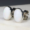 Natural Australian White Opal Silver Stud Earring Code -SE270