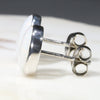 Natural Australian White Opal Silver Stud Earring Code -SE278