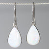 Natural Australian White Opal  Silver Earring Code -SE277