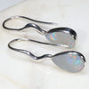 Natural Australian Opal  Silver Earring (10mm x 6mm) Code -SE259