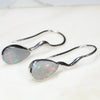 Natural Australian Opal  Silver Earring (10mm x 6mm) Code -SE259