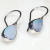 Natural Australian Boulder Opal Silver Earring (11mm x 6mm) Code -SE270