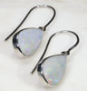 Natural Australian White Opal  Silver Earring Code -SE277