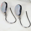 Natural Australian White Opal  Silver Earring Code -SE277