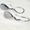 Simple Silver Drop Earring Design