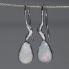 White Opal Drop Earrings