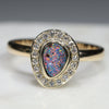  Boulder opal gold ring